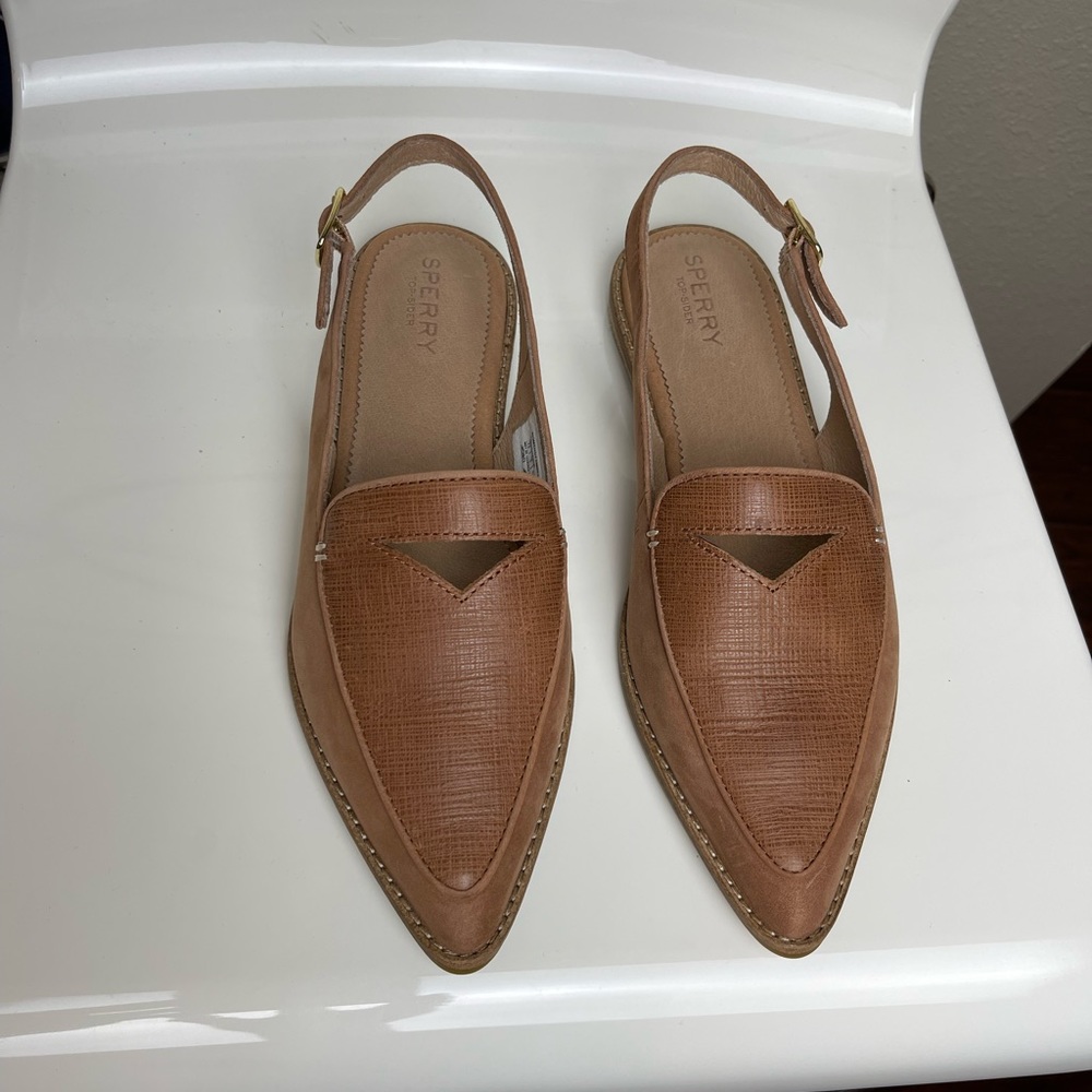 Sperry Women's Saybrook Slingback Suede Loafer Flat